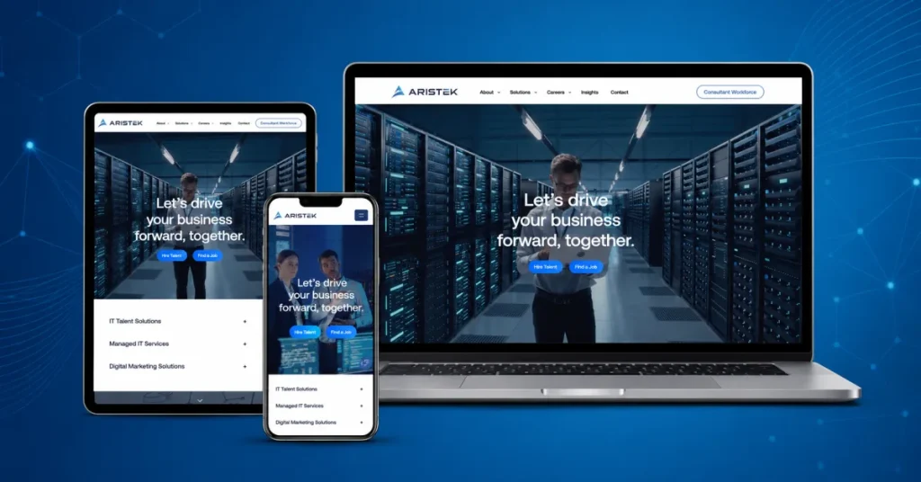 Custom WordPress and CEIPAL job portal for Aristek Consulting
